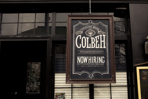 Colbeh Chalk Lettering by Chris Yoon
